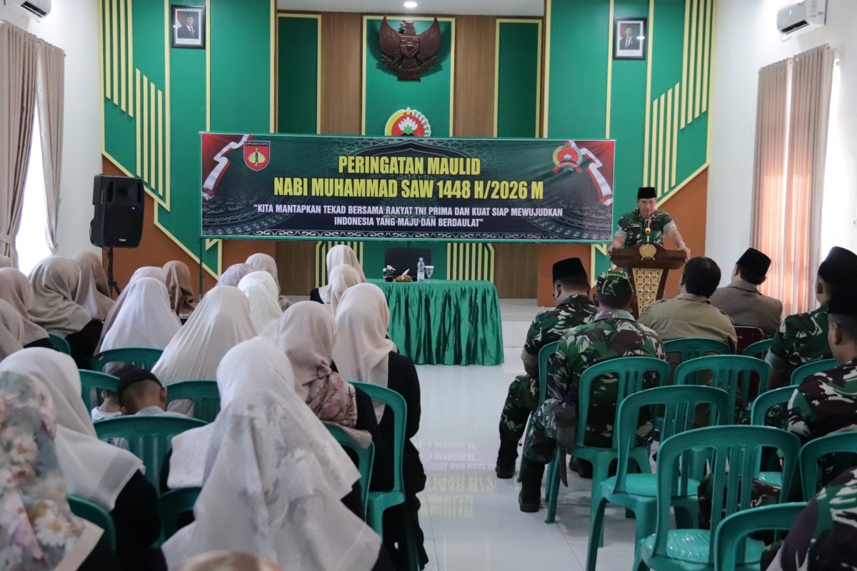 Maulid Nabi 1448 H Kodim 0704 Banjarnegara Mantapkan Tekad Perkuat Pengabdian kepada Rakyat