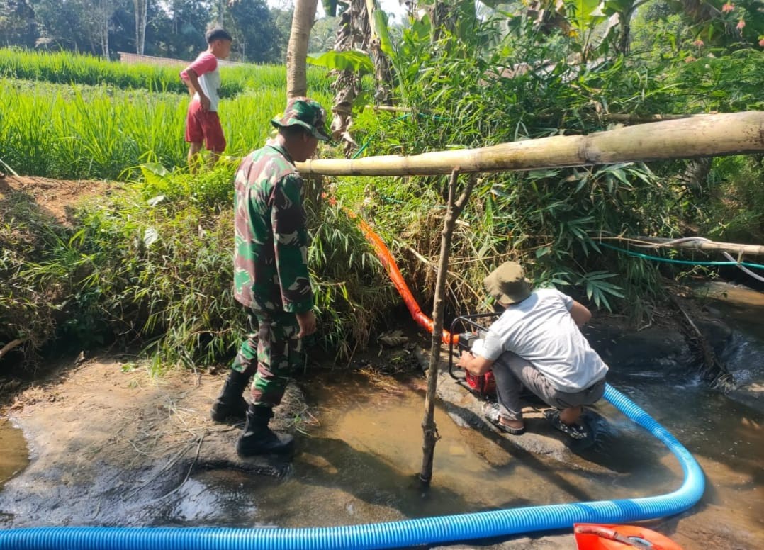Babinsa Koramil 2209/Lengkong Dampingi Warga dalam Kegiatan Ketahanan Pangan