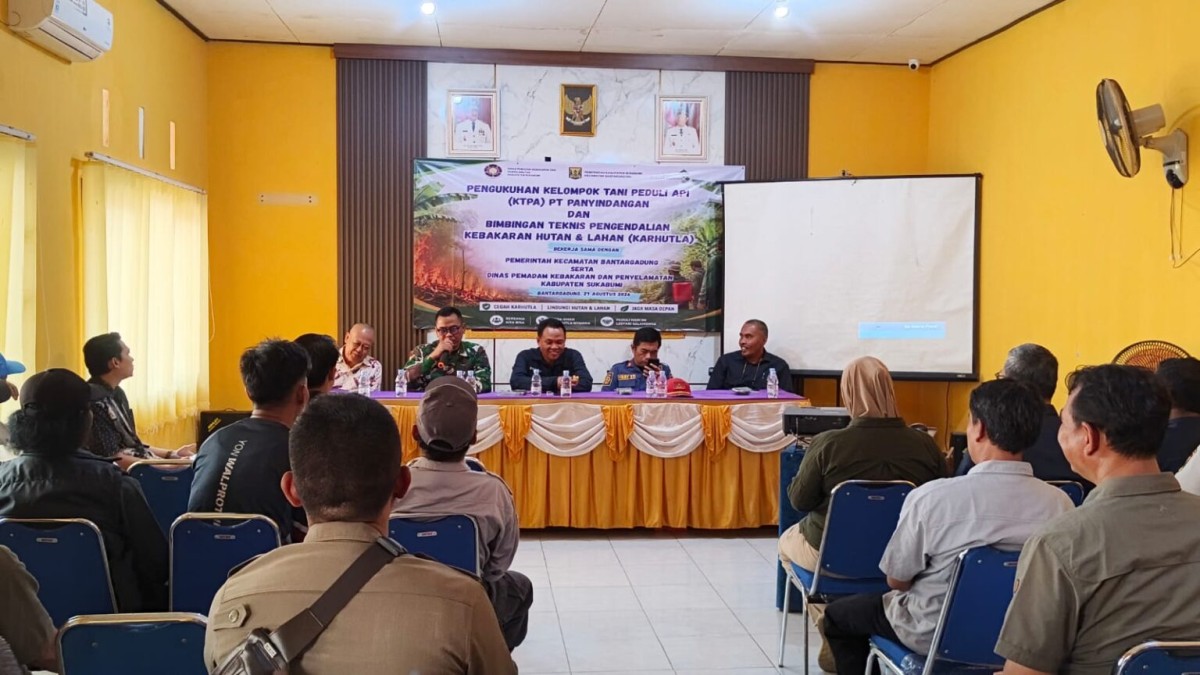 Danramil 2203/Warungkiara Hadiri Pengukuhan KTPA, Perkuat Barisan Cegah Karhutla di Bantargadung