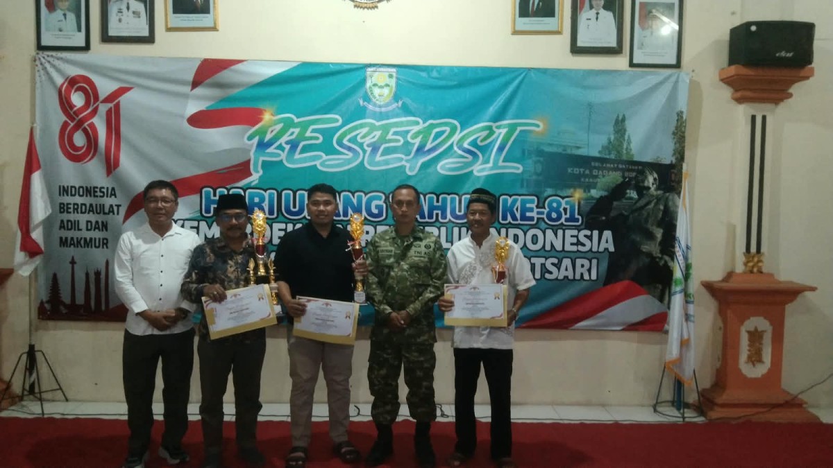 Danramil 08/Bobotsari Hadiri Malam Resepsi HUT Kemerdekaan RI Ke-81