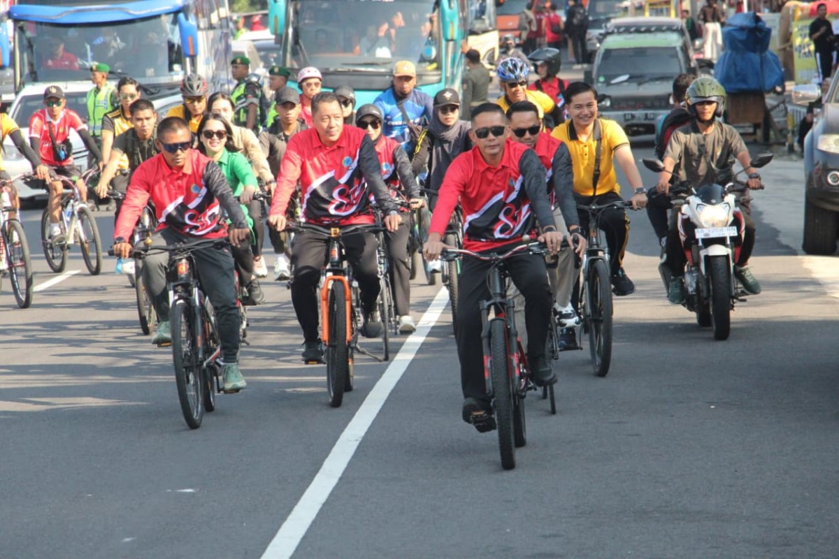 Merawat Kemanunggalan di Roda Sepeda: Cara Kodim Temanggung Rayakan HUT Ke-81 RI