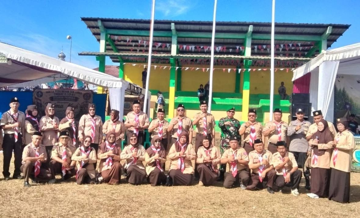 Danramil 2207/Jampangtengah Hadiri Jambore Ranting Tahun 2026 dalam Rangka Hari Pramuka ke-65