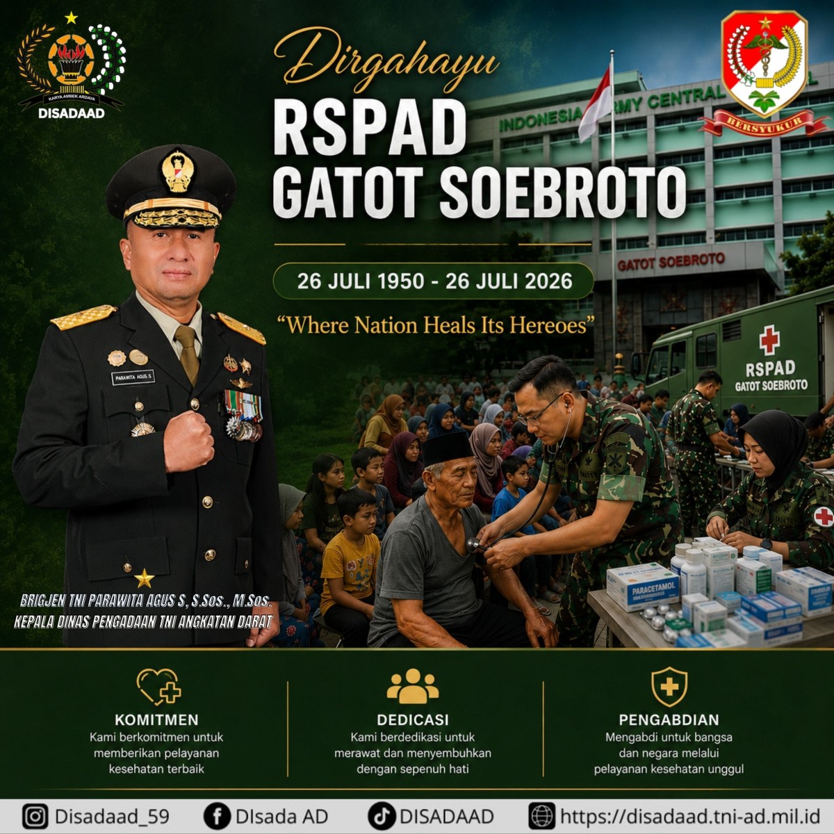 Dirgahayu RSPAD GATOT SOEBROTO