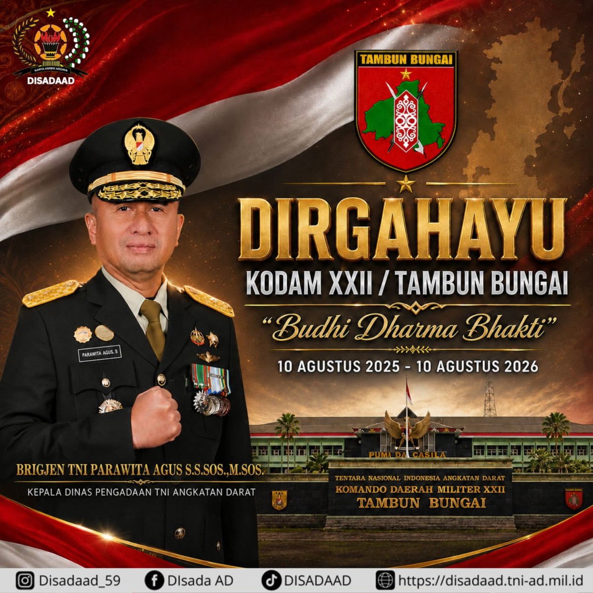 Dirgahayu KODAM XXII / TAMBUN BUNGAI