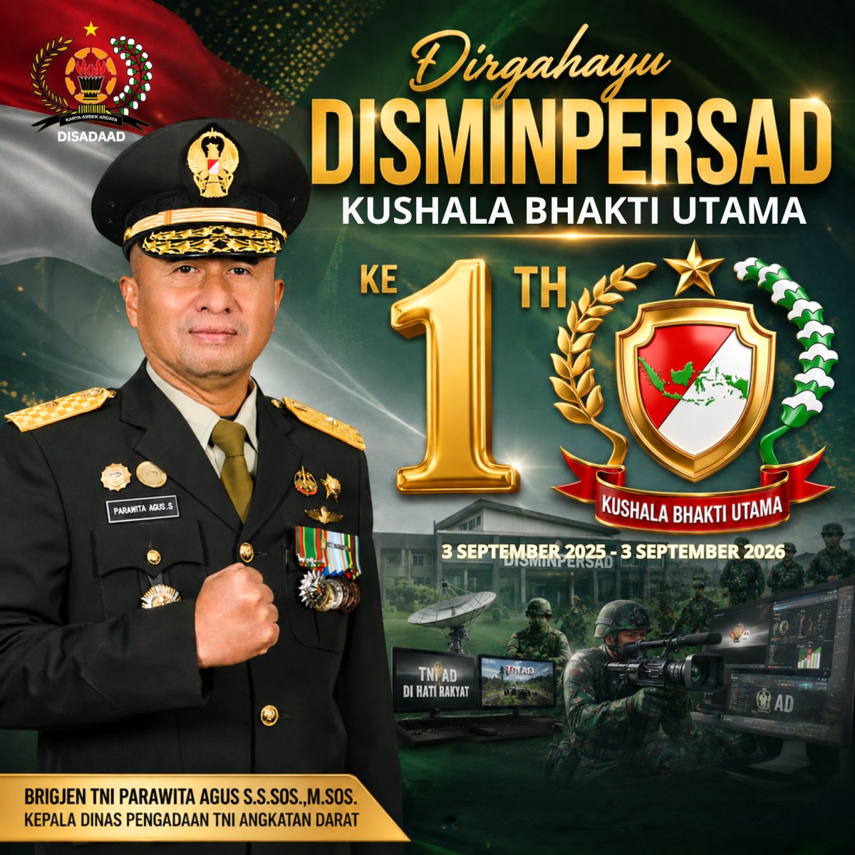 Dirgahayu DISMINPERSAD KE - 1 TH