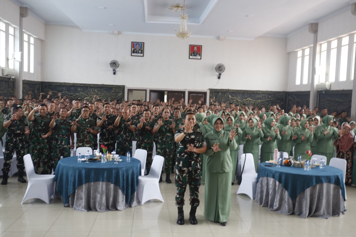 Dandim 0607/Kota Sukabumi Hadiri Giat Syukuran HUT Korem Ke-77