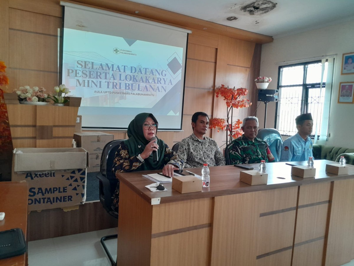 Peltu Agus Hadiri Rapat Lokakarya di Puskesmas Palabuhanratu Penulisan