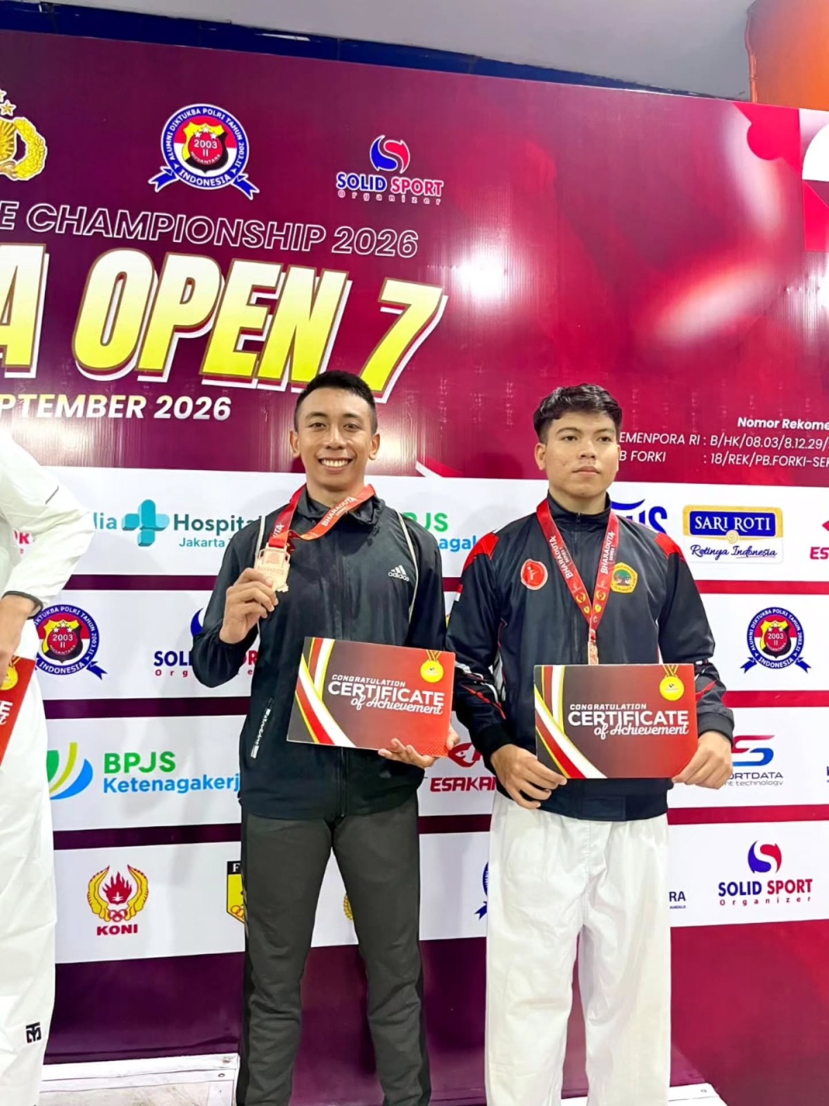 Sertu Philip L.A.W Harumkan Nama Kostrad, Raih Juara 3 Kejurnas Karate Bharaduta Open Championship 2026