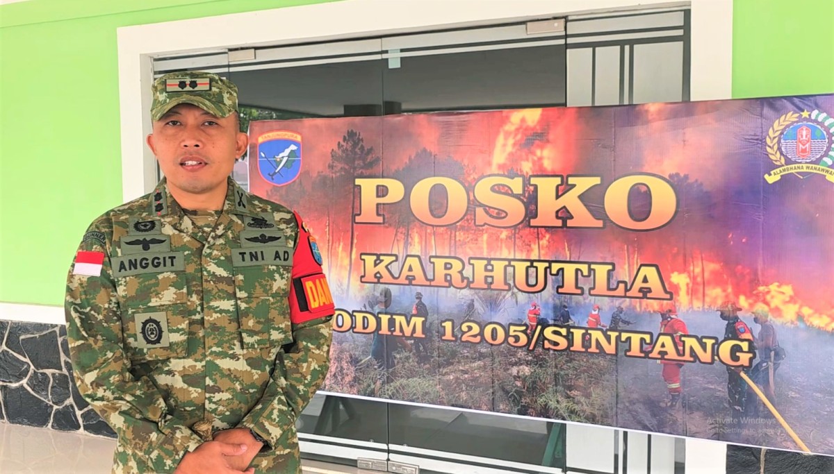 Hotspot Karhutla Menurun, Dandim Sintang Tekankan Kecepatan Respons dan Sinergi