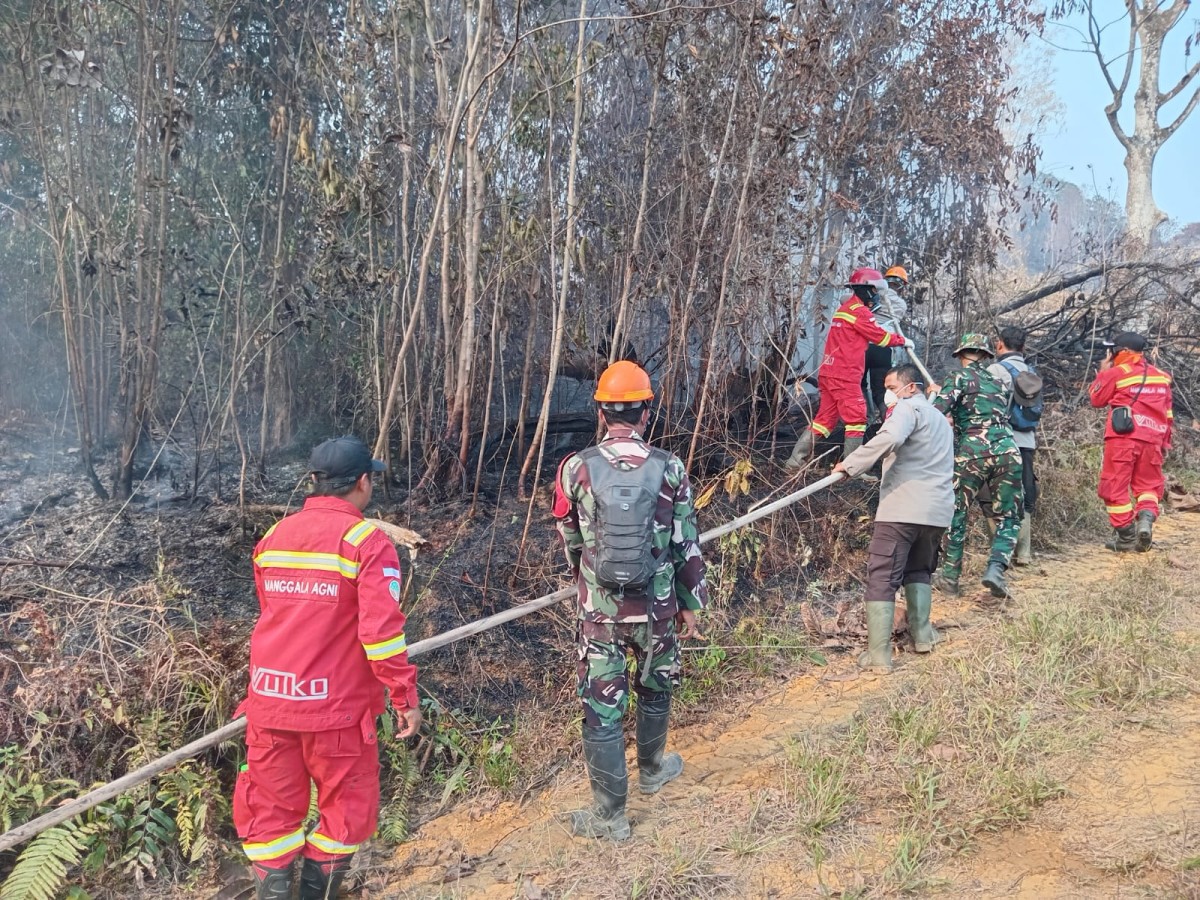 Dandim 1204/Sanggau Apresiasi Gerak Cepat Tim Gabungan Tangani Karhutla di Sekayam