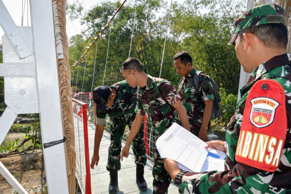 Tim Itdam Diponegoro Cek Administrasi dan Fisik Pembangunan Jembatan Garuda di Grobogan