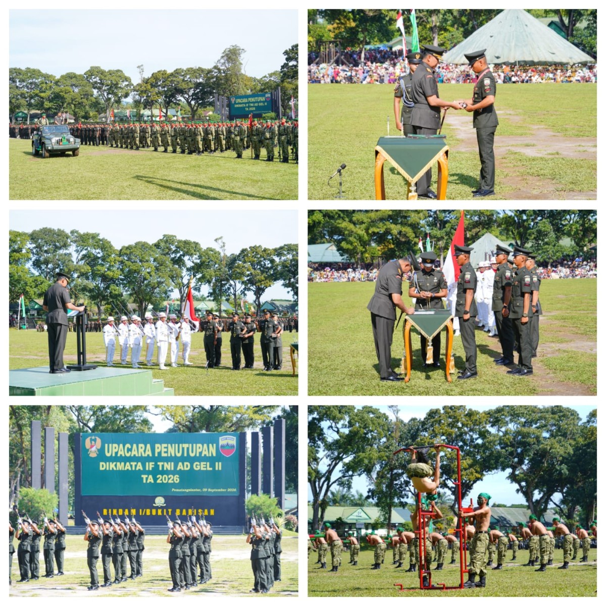 Pangdam I/BB Pimpin Penutupan Dikmata, 1.955 Siswa Resmi Jadi Prajurit TNI AD