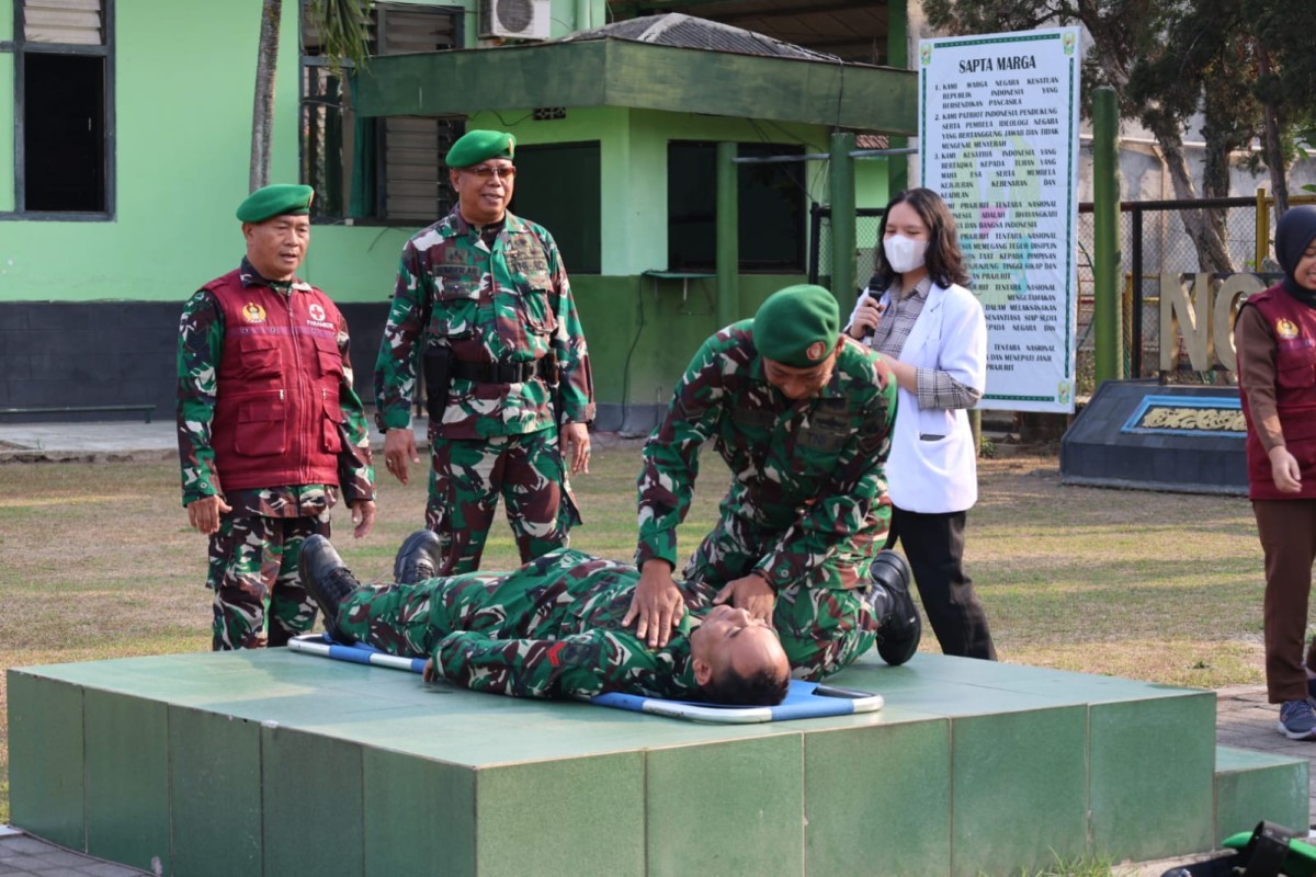 Tidak Hanya Jago Bertugas Personel Kodim Sleman Juga dibekali Skill Selamatkan Nyawa