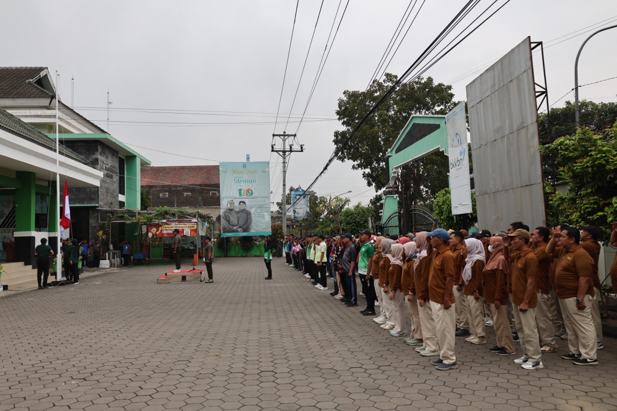 Danramil Sleman Irup Upacara Haornas
