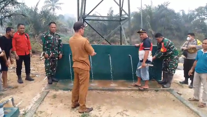 Air Bersih Mengalir Bebas, Kodim 1209/Bengkayang Tuntaskan 100% Pembangunan Sumur Bor di Goa Boma