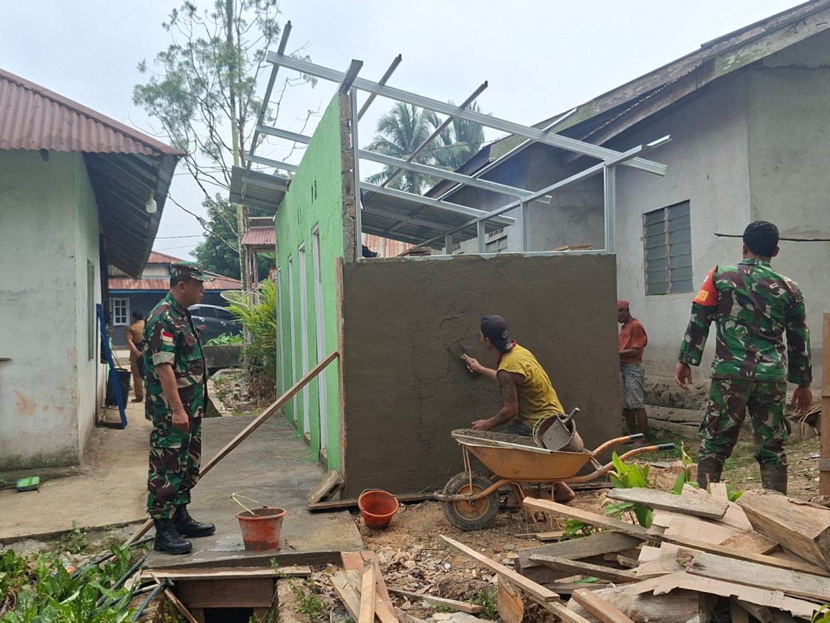 Wujud Nyata Perhatian TNI, Tim Wasev Kodam XII/Tanjungpura Tinjau Karya Bakti Skala Besar di Wilayah Kodim 1209/Bengkayang