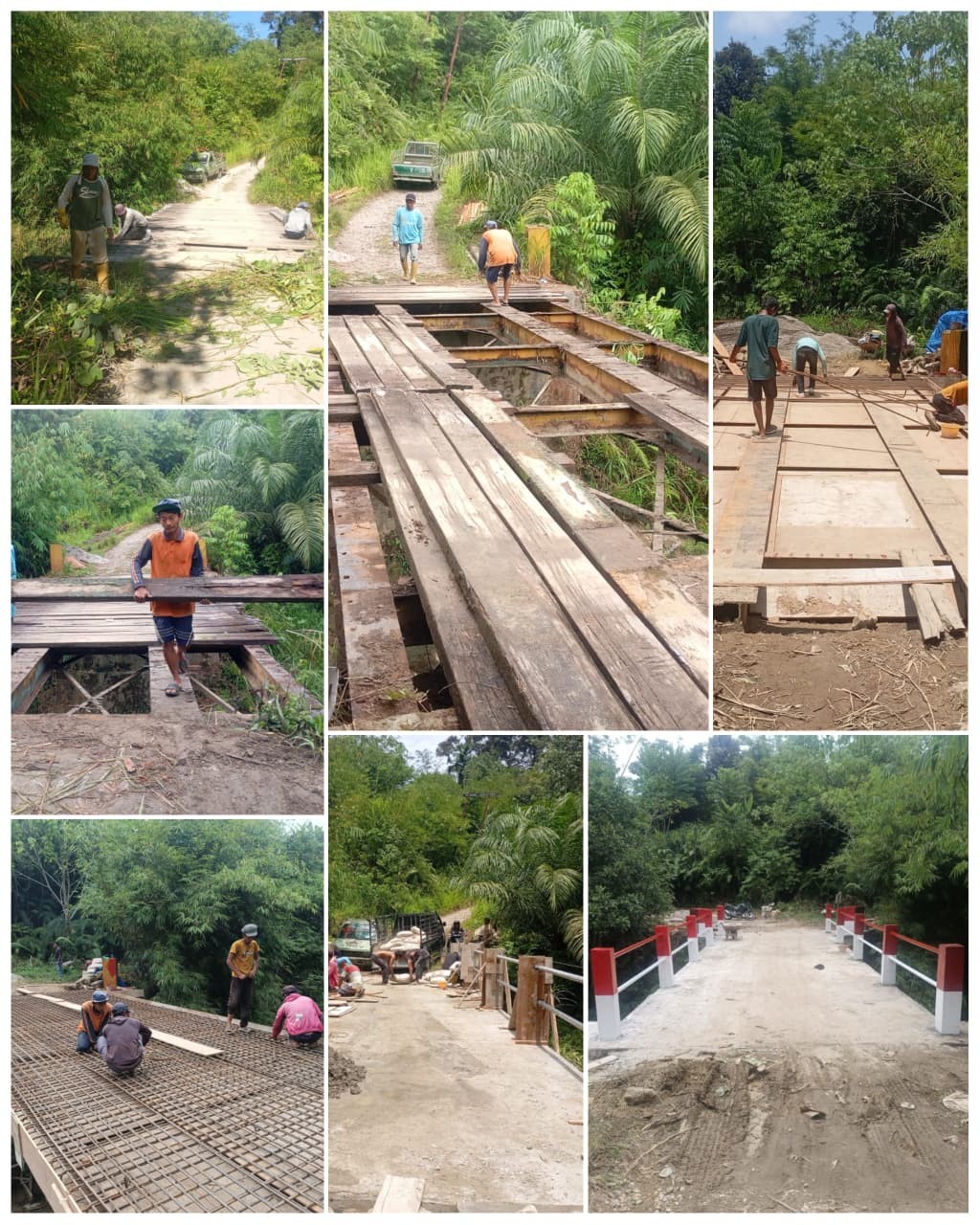 Akses Warga Makin Aman, Jembatan Beton Aek Karontang Rampung Dibangun