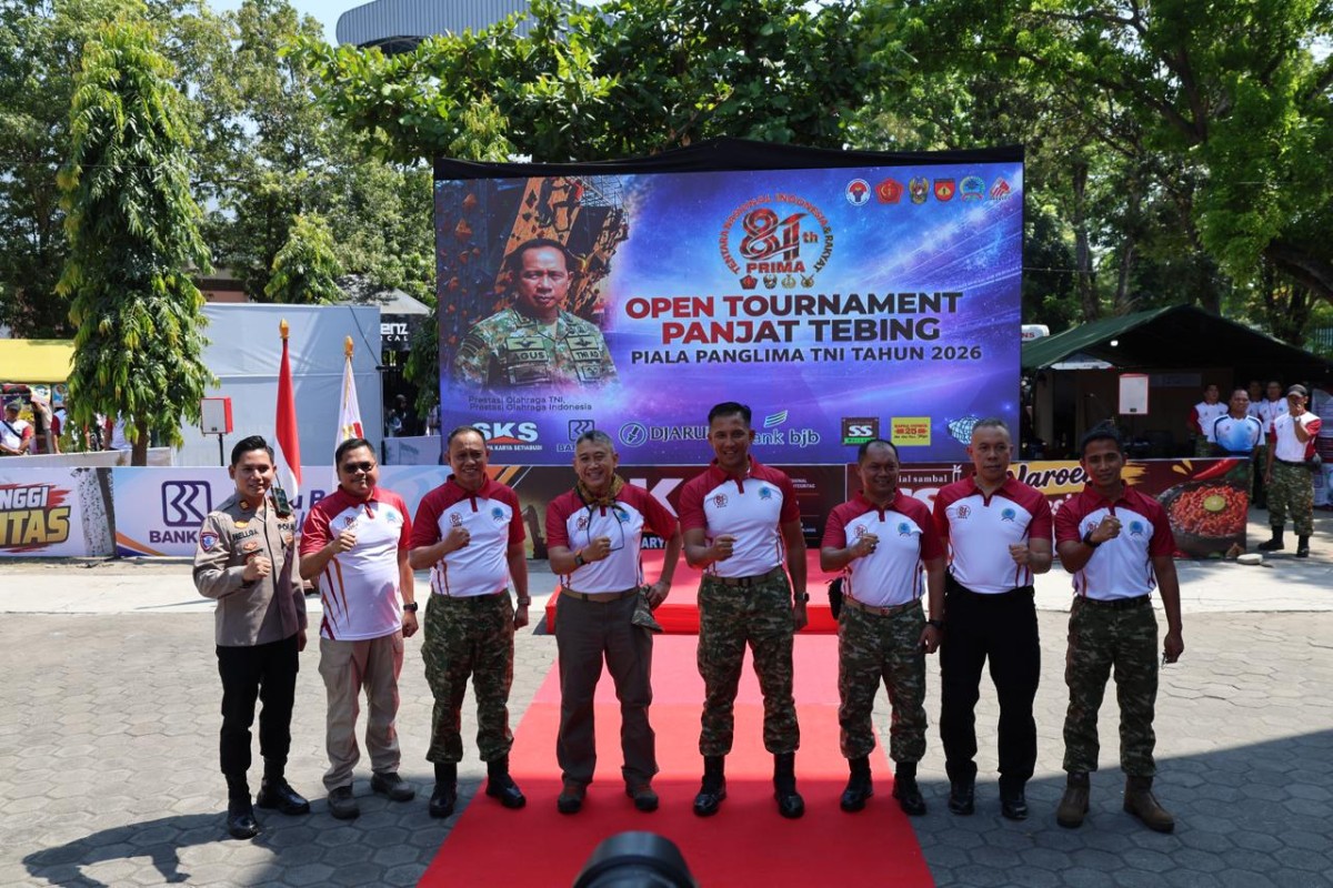Kasdim Sleman Hadiri Pembukaan Open Tournament Panjat Tebing Piala Panglima TNI