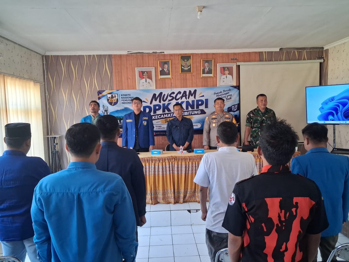 Babinsa Koramil 2214/Surade Hadiri Muscam KNPI Bersama Forkopimcam Cibitung