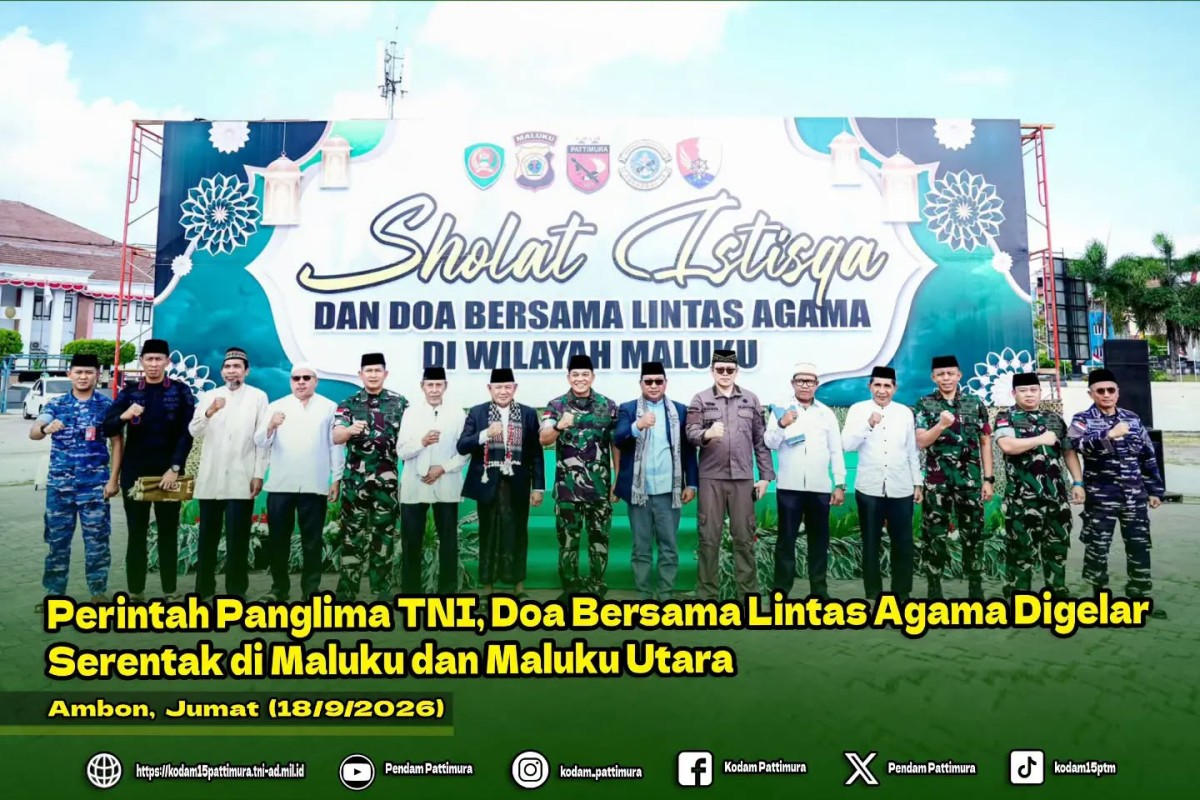 Perintah Panglima TNI, Doa Bersama Lintas Agama Digelar Serentak di Maluku dan Maluku Utara