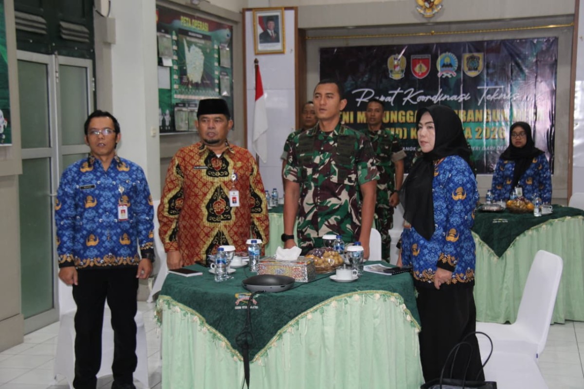 Dandim 0723/Klaten Ikuti Vicon Rakornis TMMD Reguler Ke-130 Tahun 2026
