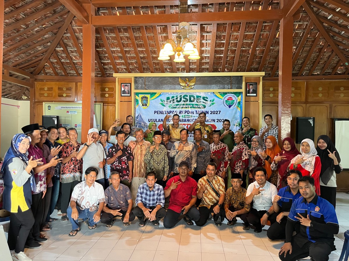 Babinsa Kodim Klaten Hadiri Musrenbangdes Desa Kupang