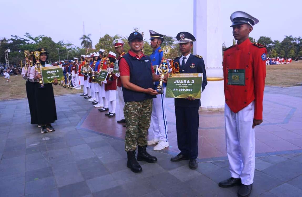 Dandim Kulon Progo Hadiri Lomba Baris Berbaris Gema Binangun Ke-26