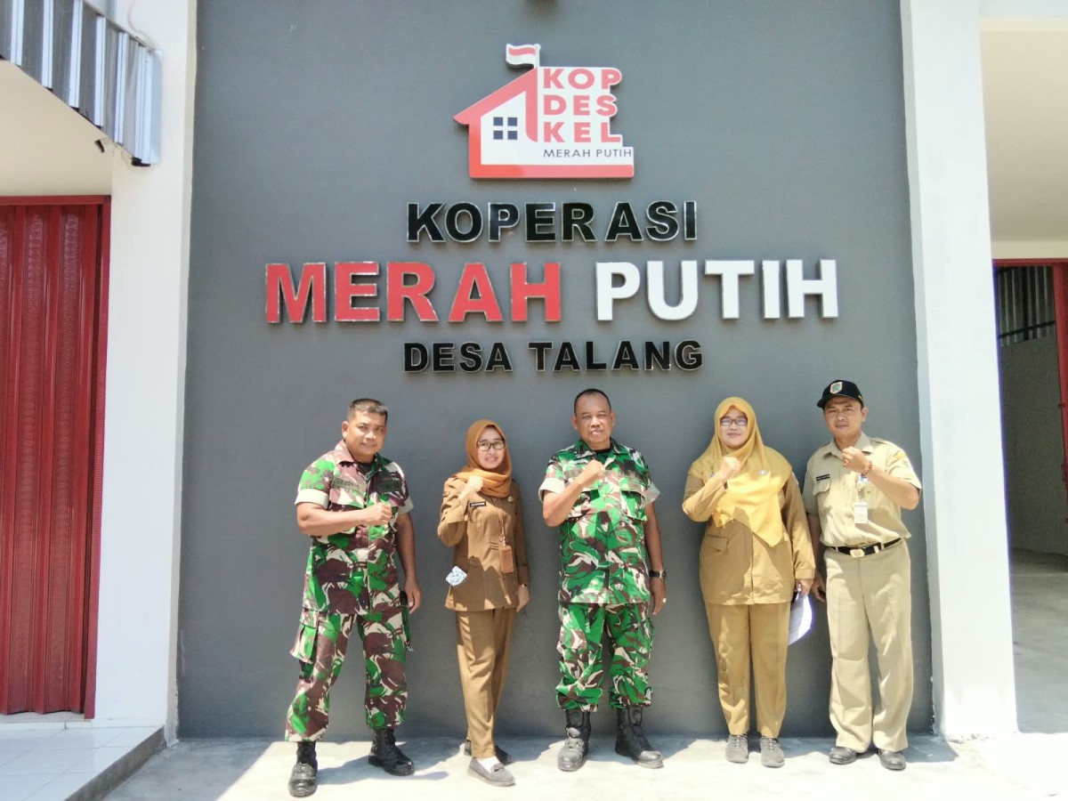 Babinsa Koramil Bayat Dampingi Tim Verval KDKMP, Cek Gedung Dan Sarpras Di Desa Talang