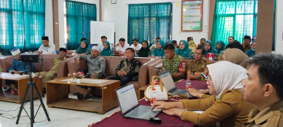 Danposramil Cikakak Hadiri Lokakarya Triwulanan UPTD Puskesmas Cikakak