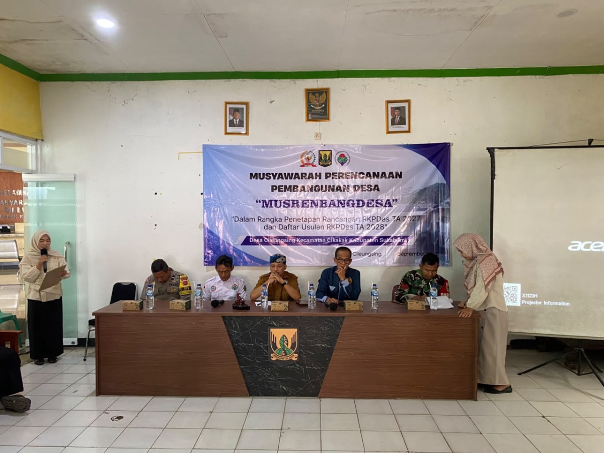 Babinsa Hadiri Musrenbangdes Cileungsing, Bahas Rencana Pembangunan Tahun 2027