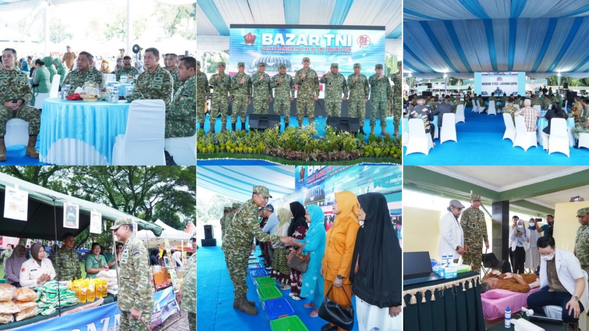 Pangdam I/BB: Bazar HUT ke-81 TNI Hadirkan Sembako Murah dan Layanan Kesehatan Gratis