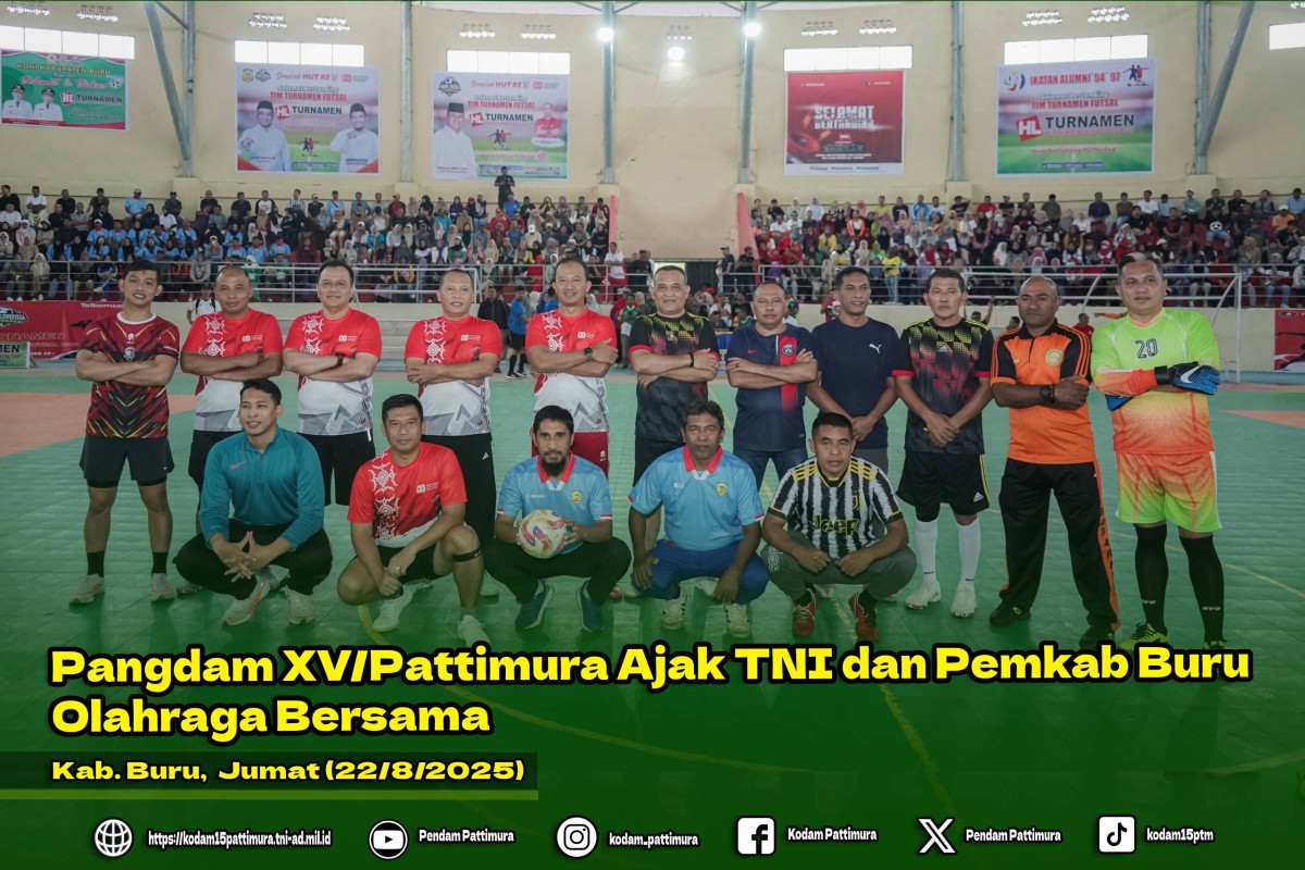 Pangdam XV/Pattimura Ajak TNI dan Pemkab Buru Olahraga Bersama