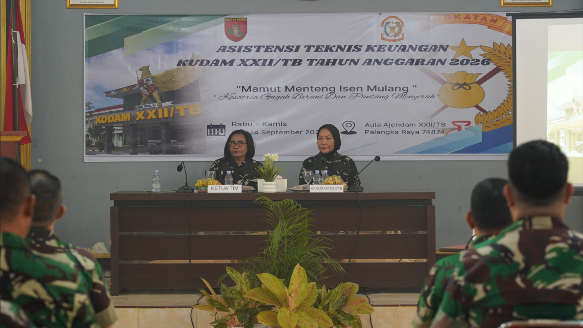 Keuangan Kodam XXII/TB Menggelar Kegiatan Asistensi Teknis Keuangan TA 2026