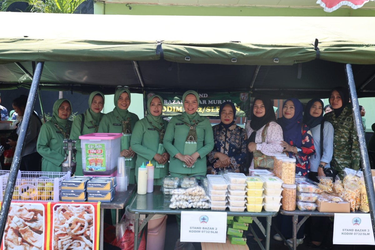 Bazar Murah Kodim Sleman Ramai Pengunjung