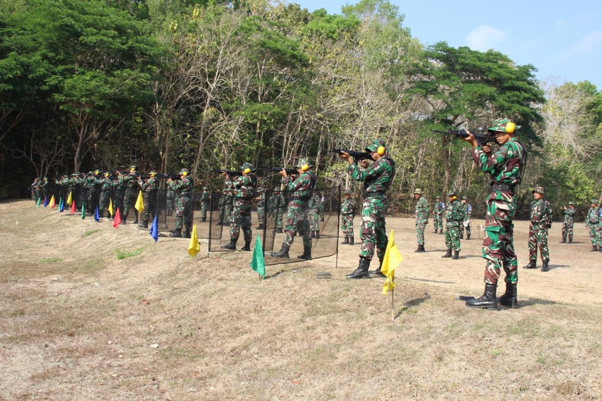 Pelihara Kemampuan Prajurit Kodim Sleman Gelar Latihan Menembak Senjata Ringan