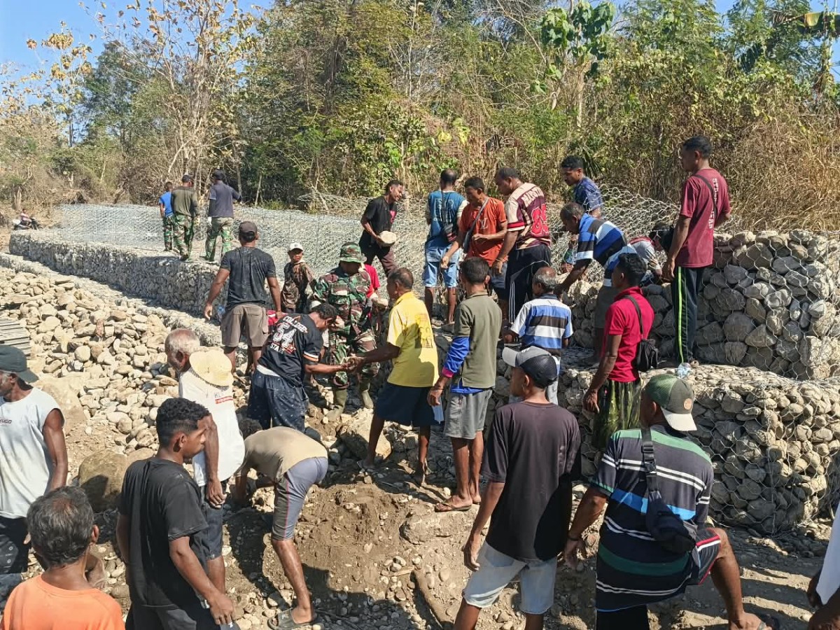 odim Kupang Dukung Karya Bakti Cegah Abrasi Kali Kapsali