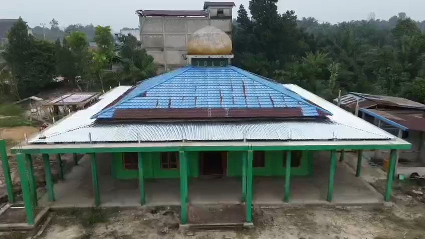 Sinergi Tanpa Batas, Karbak Skala Besar Kodim 1209/Bengkayang Rampungkan Rehab Masjid Al-Muhajirin di Perbatasan