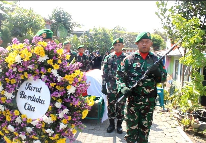 Kodim 0707/Wonosobo Berduka Cita, Dandim Pimpin Persemayaman Almarhum Sertu Supadi Babinsa Koramil 04/Garung