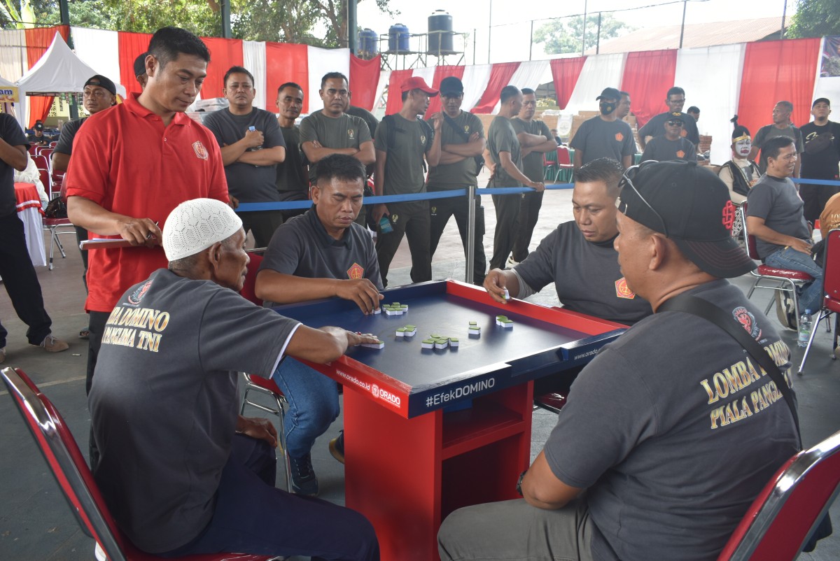 Semarak HUT TNI ke-81, Kodim 0712/Tegal Gelar Open Tournament Domino Piala Panglima TNI