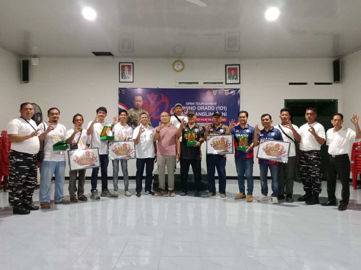 Open Turnamen Domino Orado 101 Piala Panglima TNI  Kodim 0731/Kulon Progo