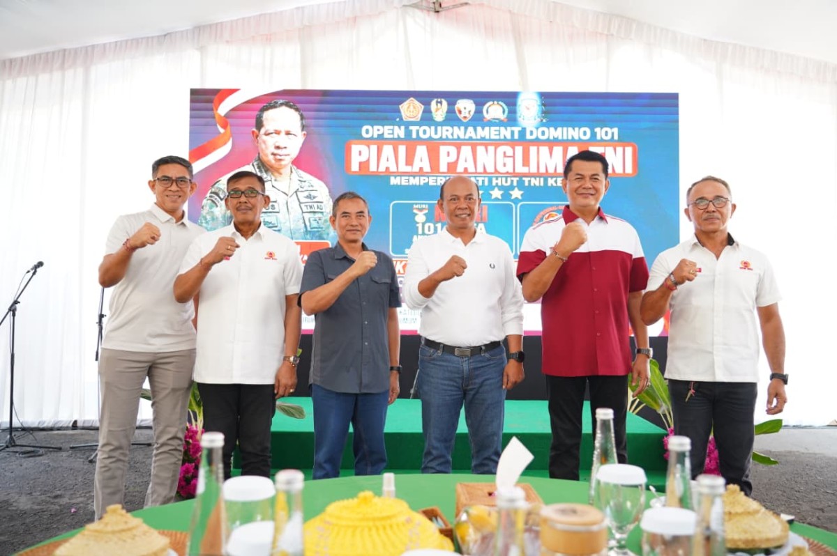 Turnamen Cabor Domino Piala Panglima TNI Semarakkan HUT ke-81 TNI, Perkuat Kemanunggalan TNI dengan Rakyat