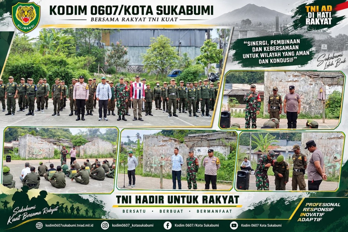 Babinsa Koramil 0607-04 Perkuat Sinergi, Linmas Subang Jaya Dibekali Pembinaan Kewilayahan