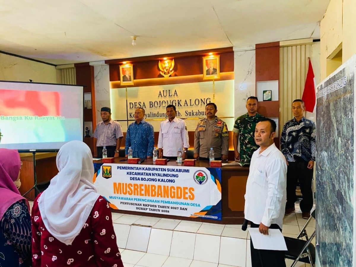 Babinsa Hadiri Musrenbangdes di Desa Bojongkalong Kecamatan Nyalindung
