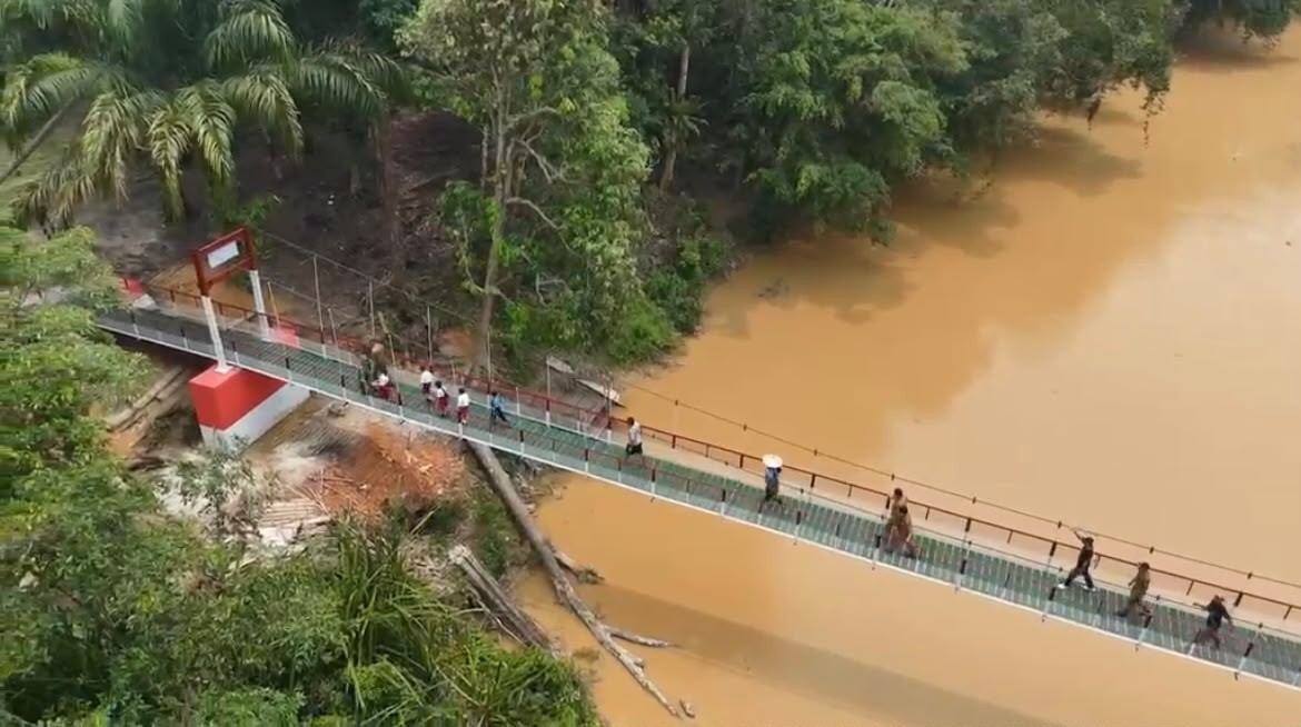 Jembatan Perintis Garuda, Penghubung Harapan dan Aktivitas Warga Dusun Jering Desa Bagak