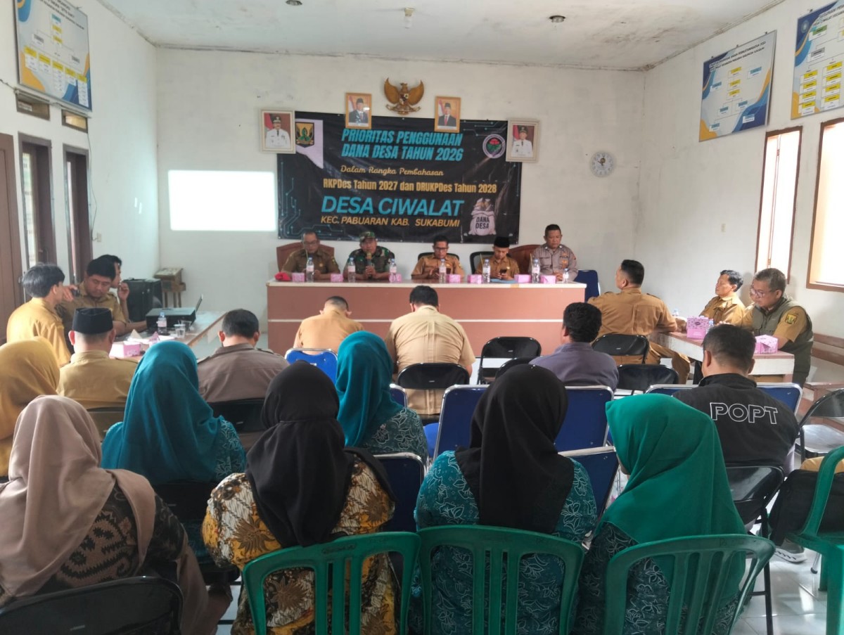 Danramil 2210/Pabuaran Hadiri Musrenbang Desa Ciwalat
