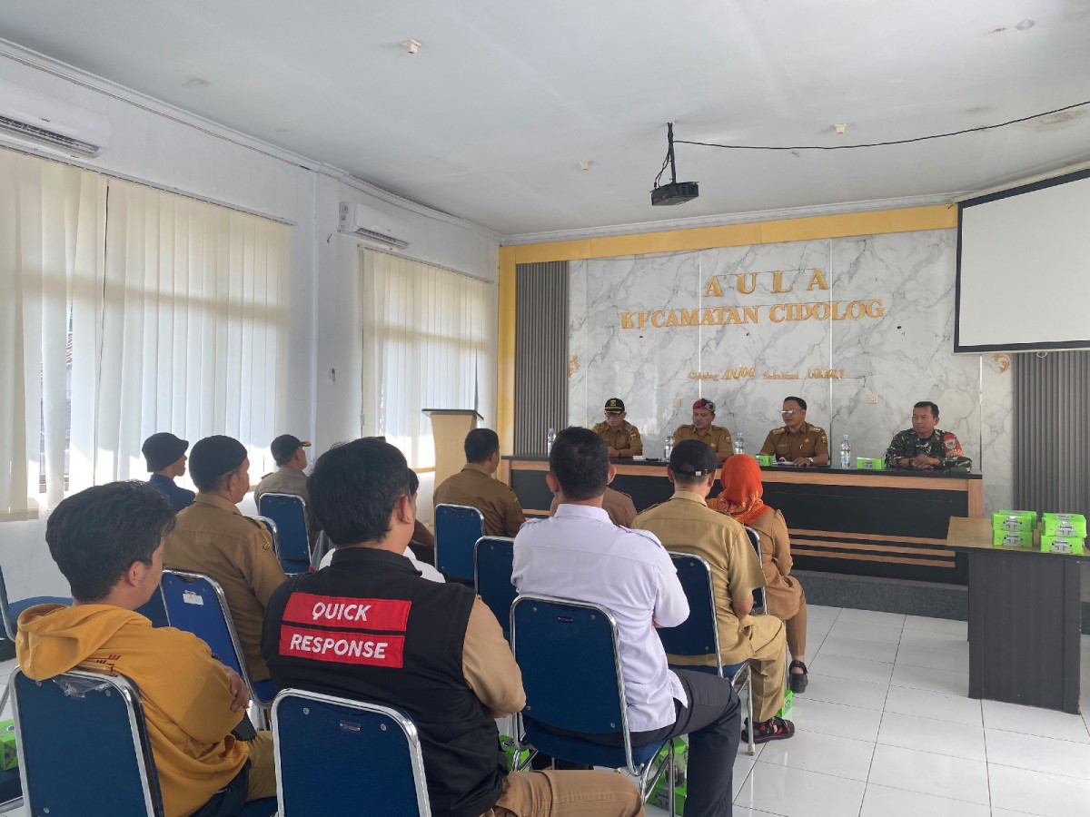 Babinsa Koramil 2211/Sagaranten Hadiri Rapat Persiapan HJKS Tingkat Kecamatan Cidolog