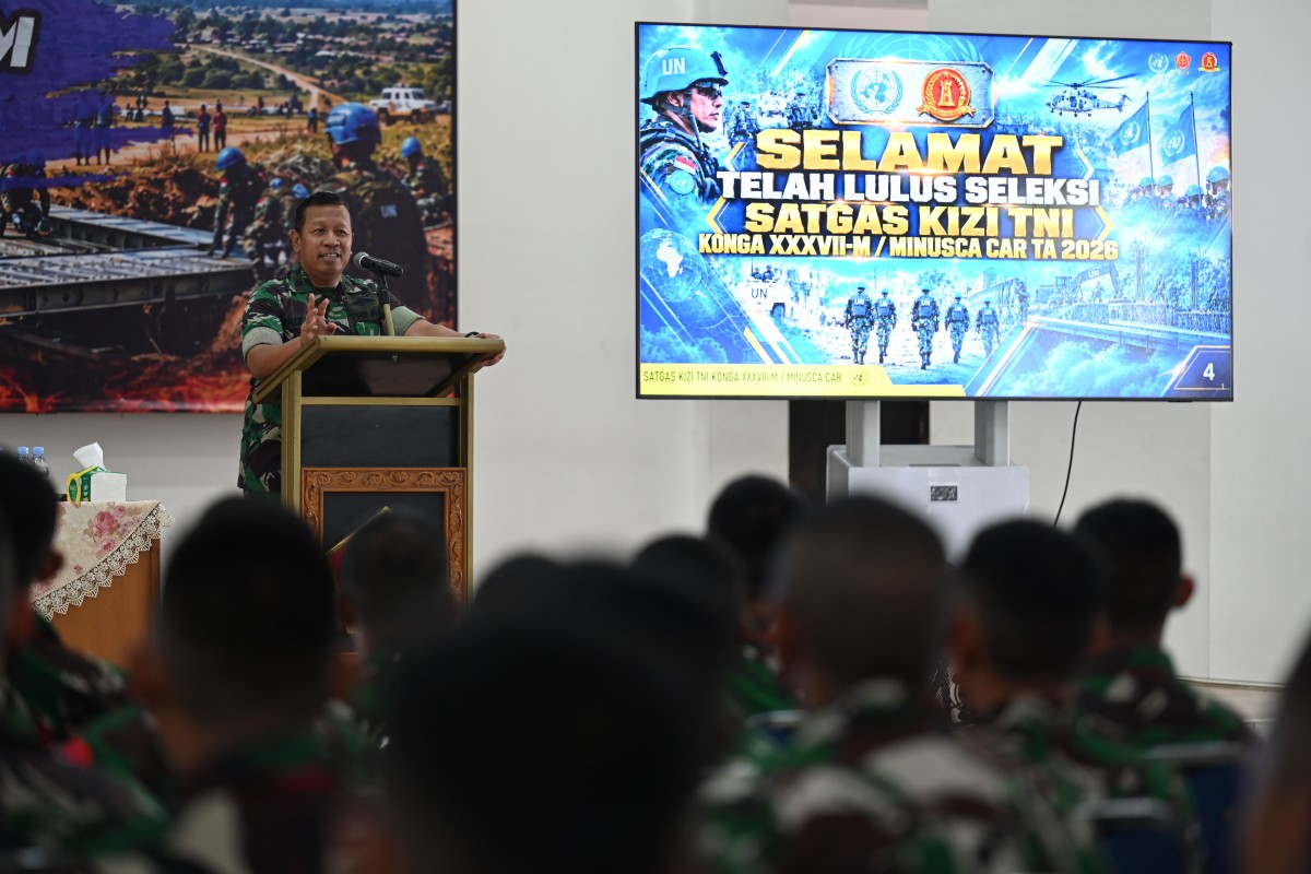 PENGARAHAN WAKAPUSZIAD KEPADA SATGAS KIZI TNI KONGA XXXVII-M MINUSCA CAR TA 2026