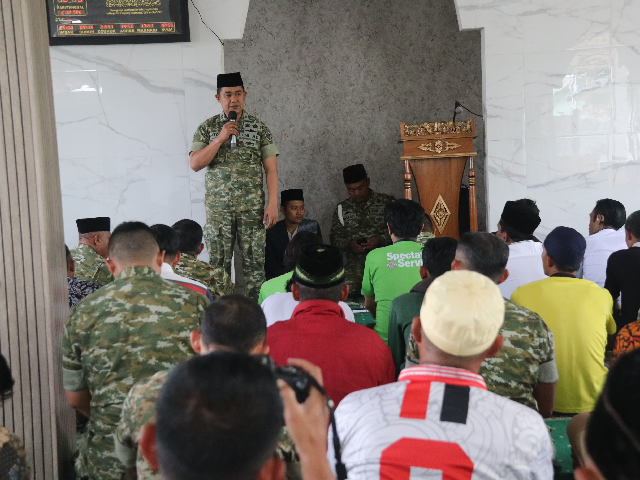 Dandim 0624/Kab. Bandung Ikuti Doa Bersama Sambut HUT Ke-81 TNI