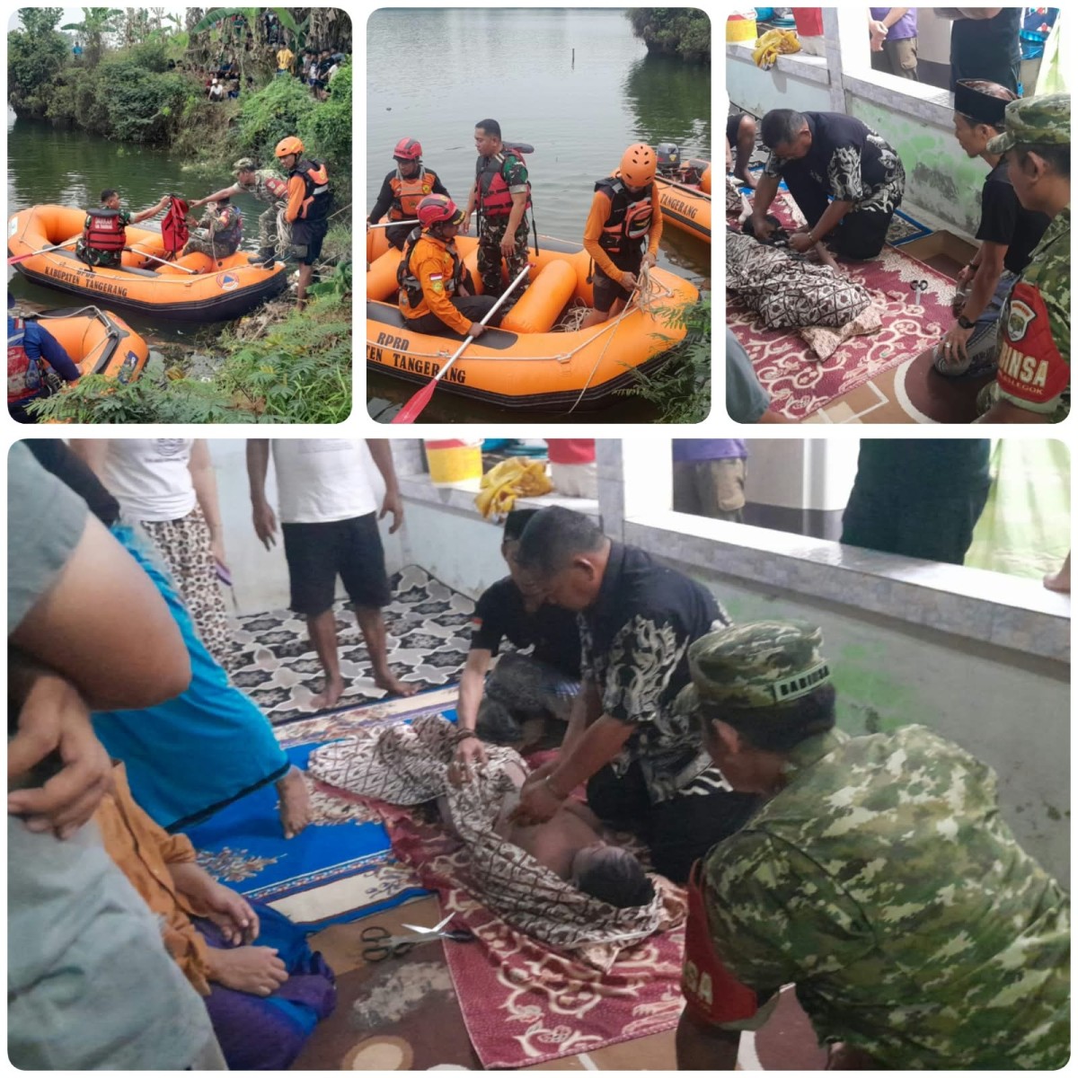 PENCARIAN DUA HARI BERBUAH HASIL, KORBAN TENGGELAM DI DANAU BEKAS GALIAN JATAKE DITEMUKAN