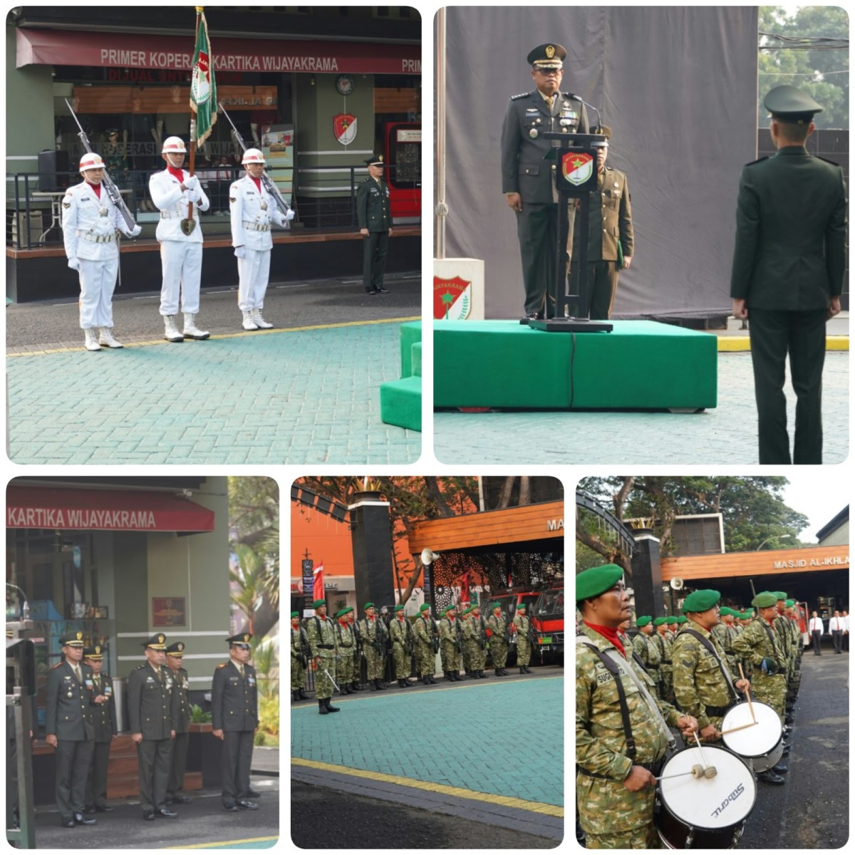 HUT Ke-81 TNI: Kasrem 052/Wkr Pimpin Upacara, Tegaskan Semangat TNI Kuat Bersama Rakyat